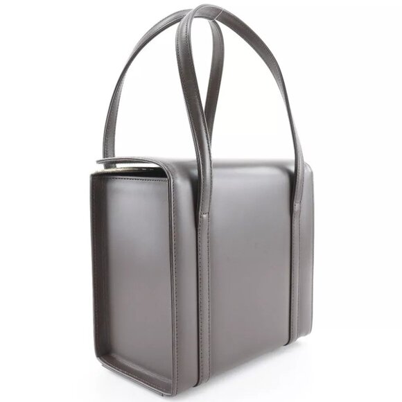 BURBERRY box Handbag Nova Check Brown Calfskin Women - Picture 9 of 9